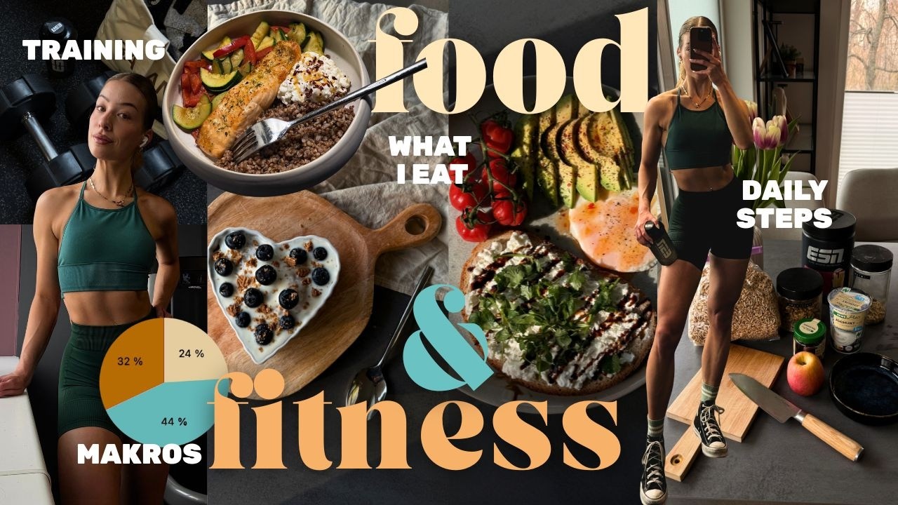 Food & Fitness Routine 🫐🏋🏼‍♀️🥑 healthy, balanced & realistisch | Esse ich Süßes? tägliche Schritte?