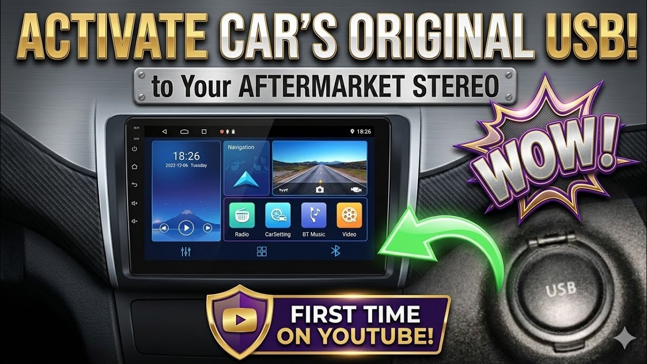 How to activate Original USB port in After market android car stereo