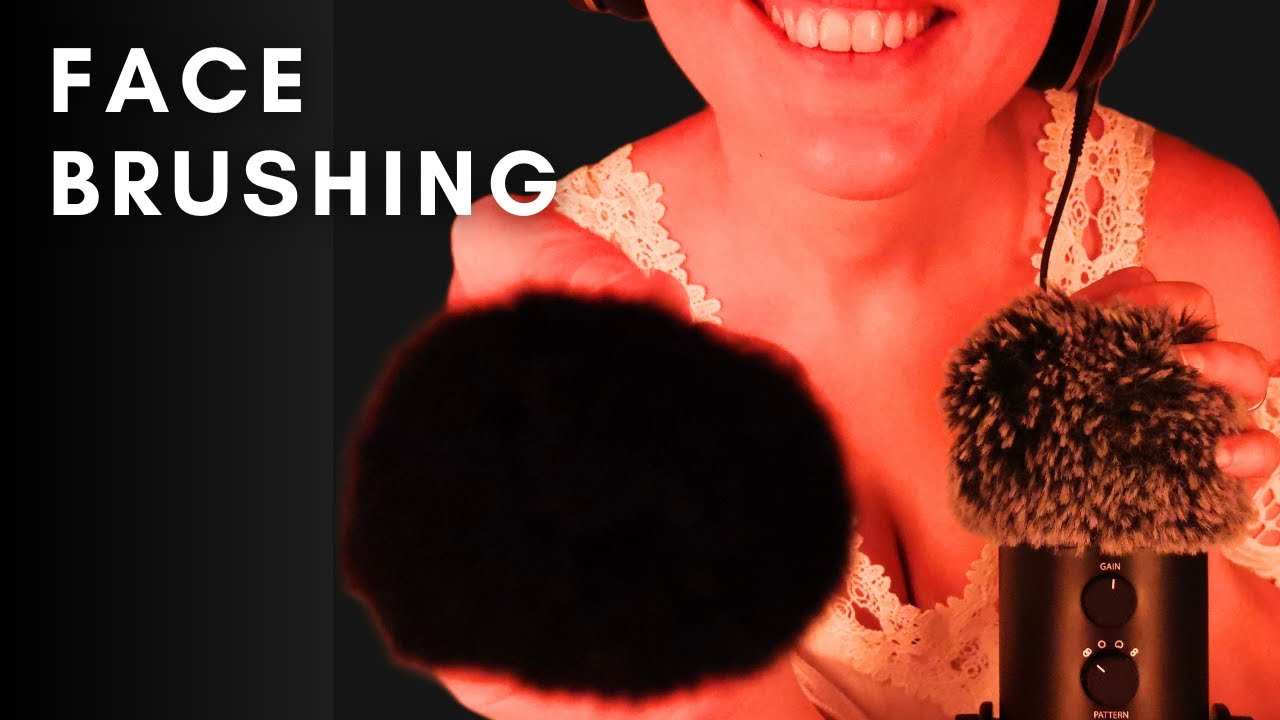 Unbelievably Relaxing Face Brushing ASMR 😴| fluffy cover for Sleep | with a Surprise!
