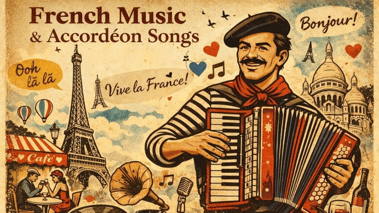 Traditional French Accordion Music 🇫🇷 Timeless Parisian Melodies for Relaxation, Romance & Nostalgia