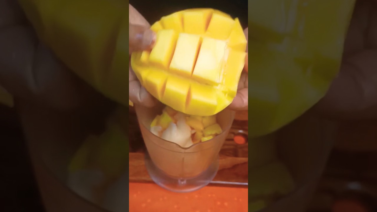 Refreshing Mango Melon shake ASMR 