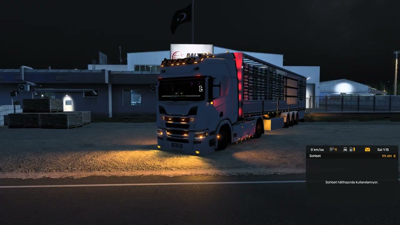 Euro Truck Simulator 2 TMP 1.55 güncellemesinde çalışan kurt egzoz modu