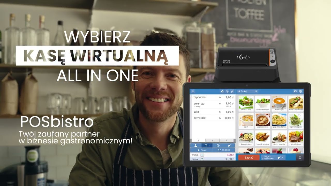 Zamień kasę fiskalną na nowoczesny system All in One od POSbistro!