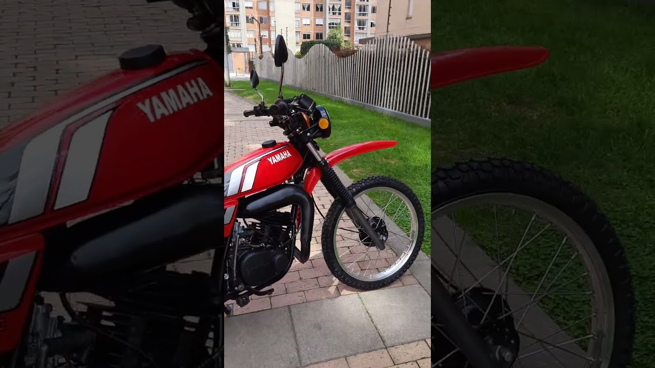 YAMAHA ENDURO 175 CALIBMATIC,  MODELO 1981, COLOMBIA,  ENCENDIDA