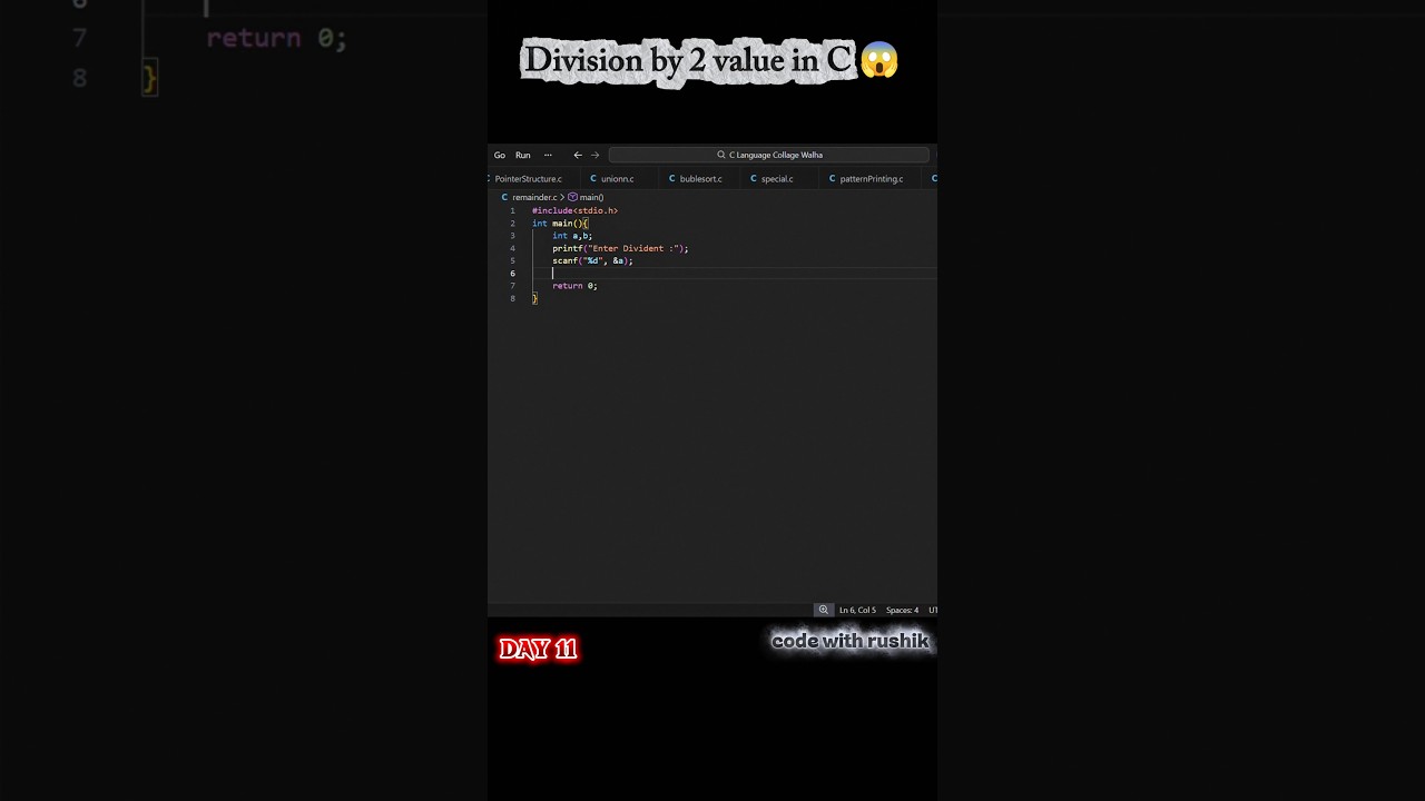 How to Find Remainder When Dividing by 2 in C 😱 