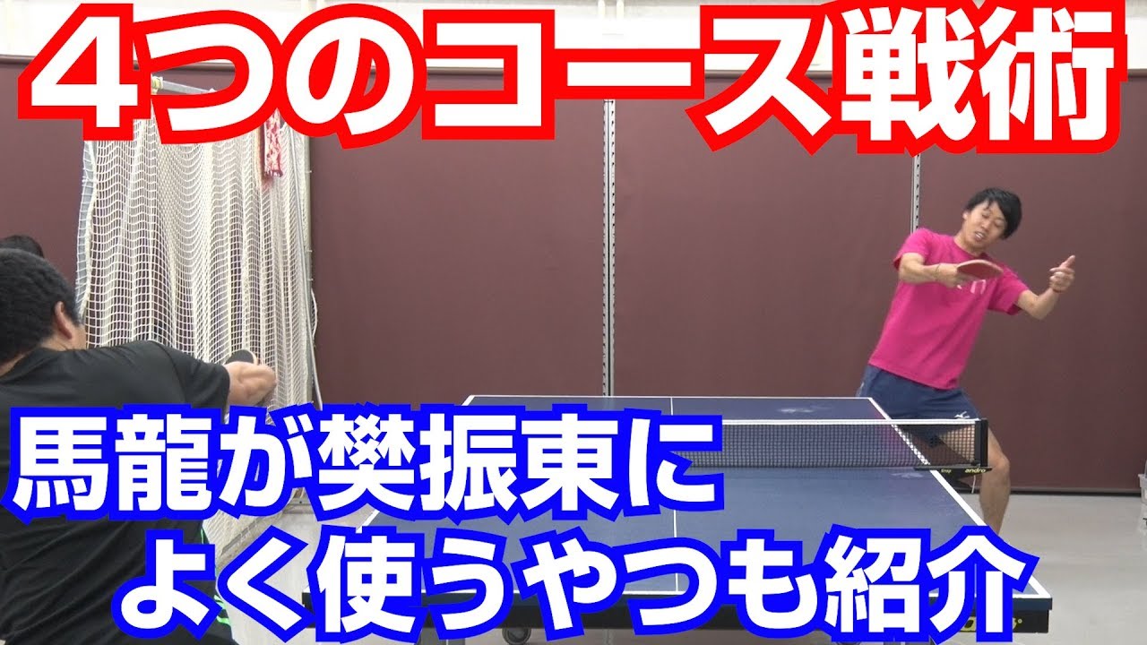 【簡単すぎる】4つ覚えれば大丈夫！コース取りの戦術【卓球知恵袋】