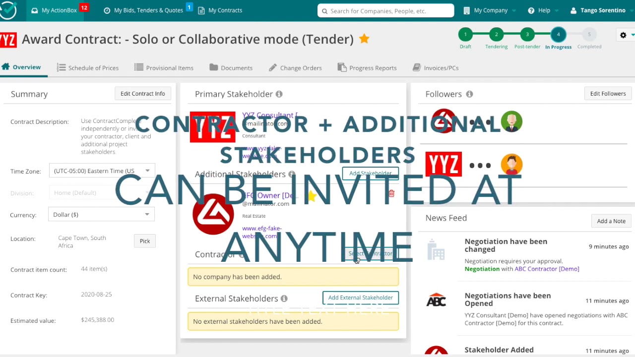 Awarding Contract: Solo or Collaborative mode?
