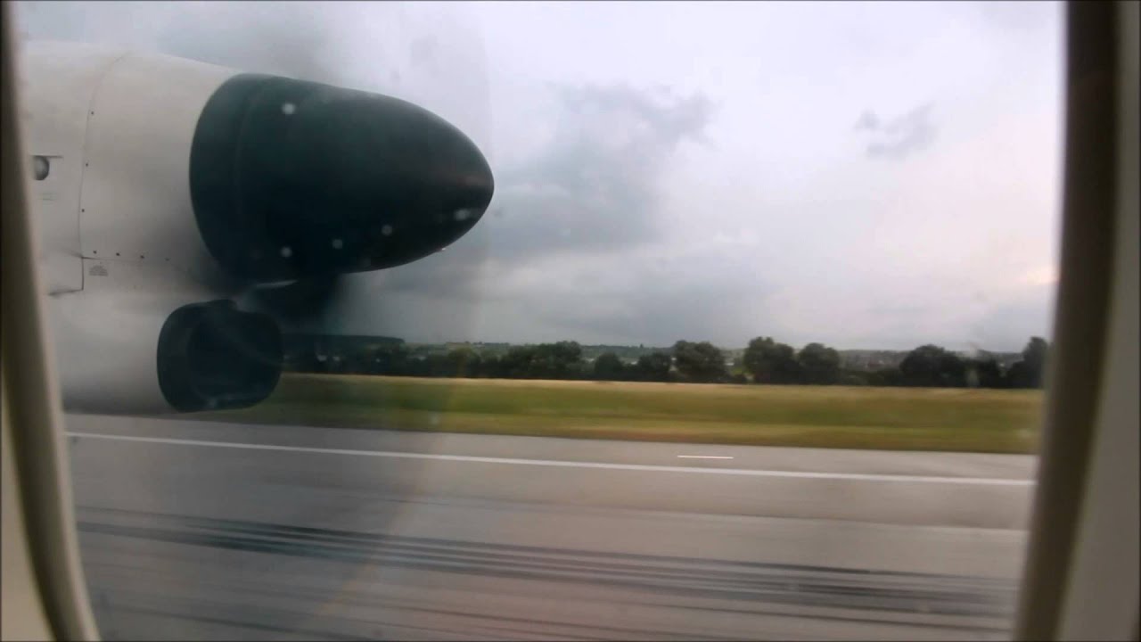 Augsburg Airways - Dash 8 Q400 - Departure from Stuttgart Airport