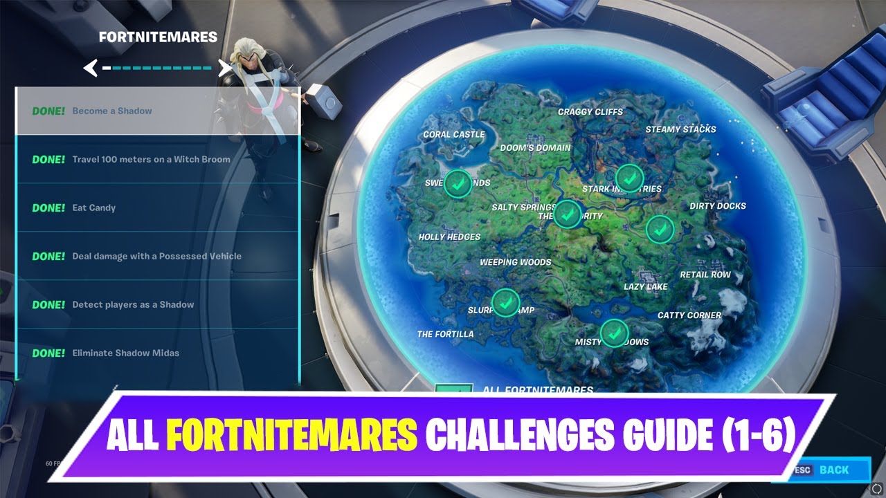 All Fortnitemares 2020 Challenges Guide(1-6) | Fortnite Chapter 2 Season 4