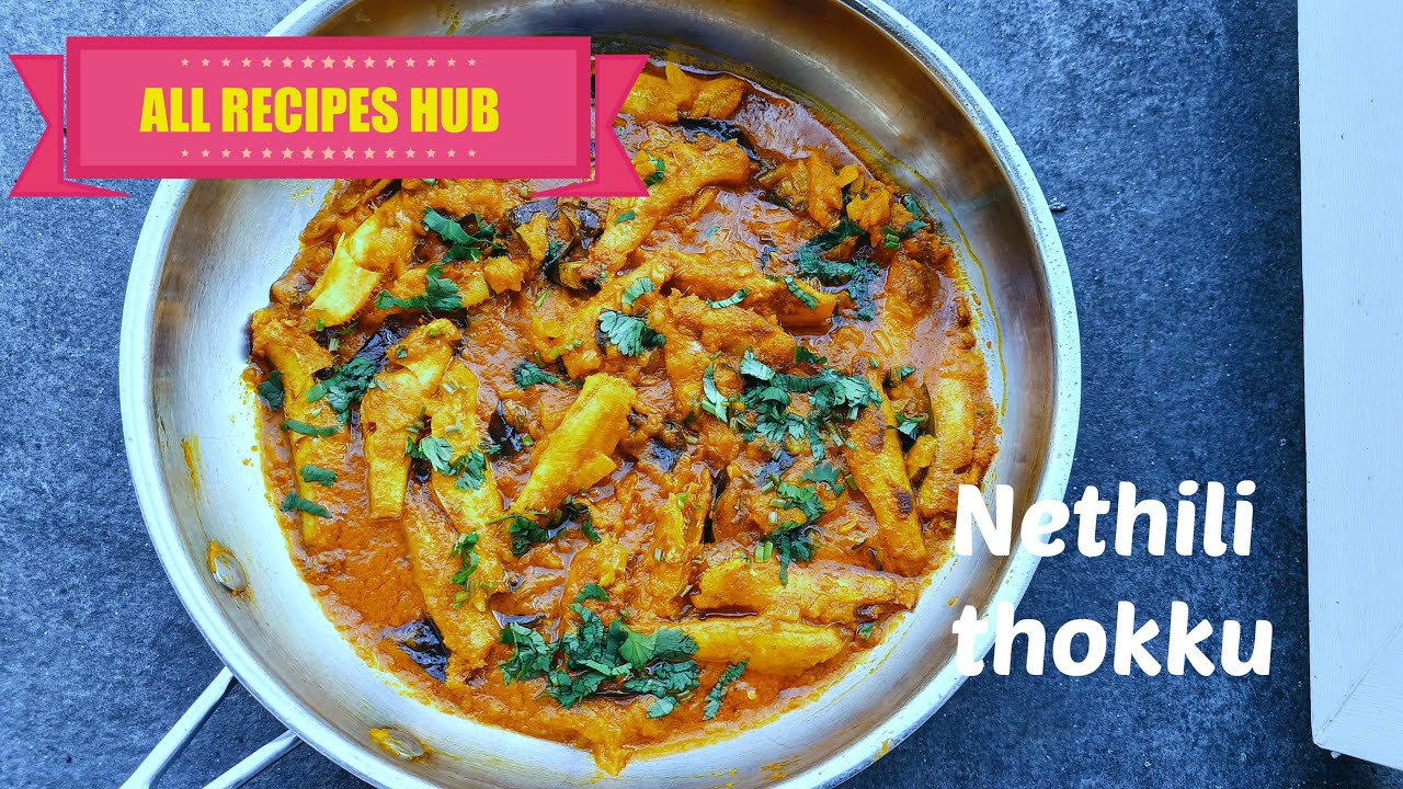 nethili fish thokku | meen thokku | anchovy fish gravy | நெத்திலி மீன் தொக்கு - All Recipes Hub