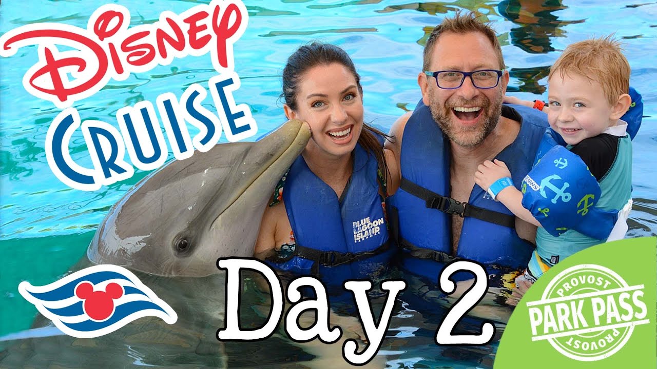 What To Expect On A Disney Cruise Day 2 | Swimming With A Dolphin and Miles Crashes At Dinner