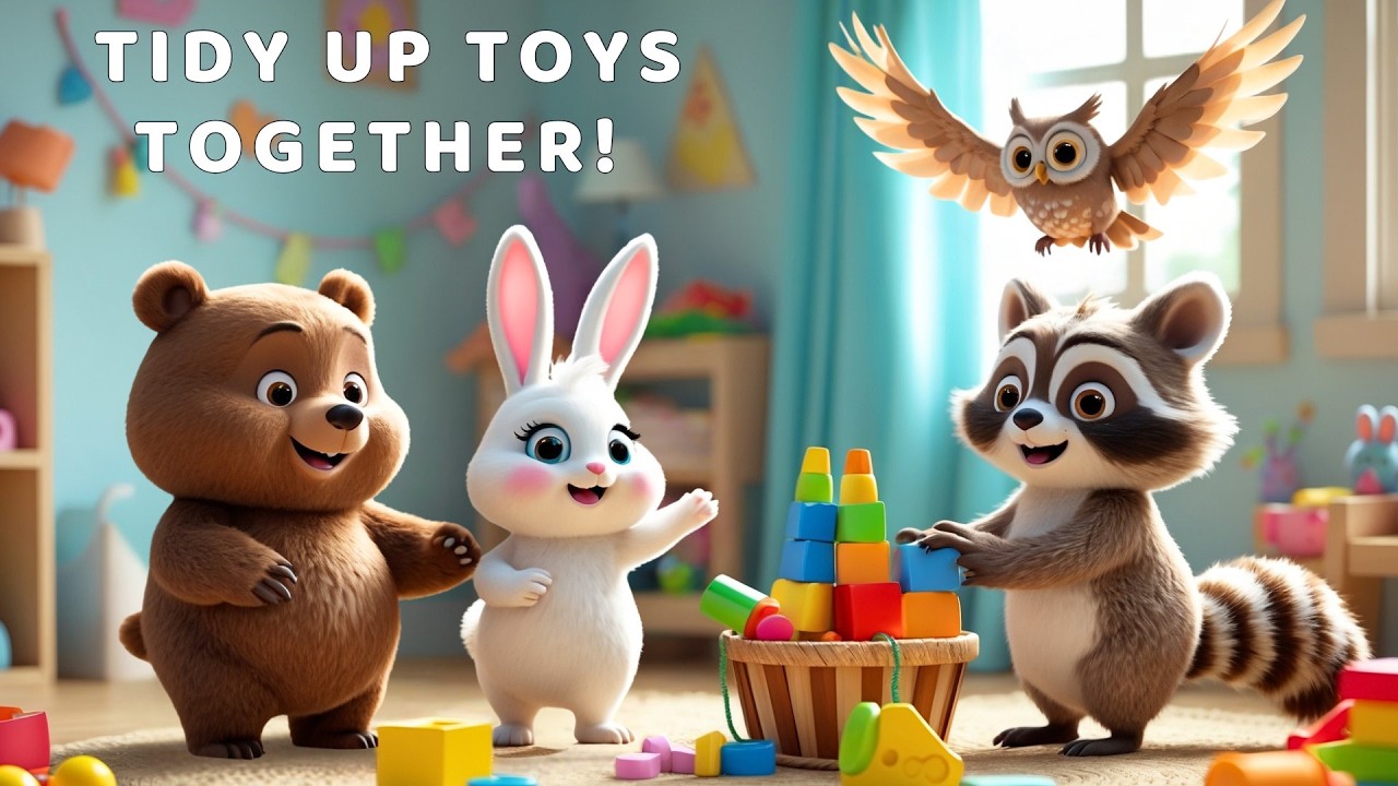 Tidy Up Toys Together! – A Fun Good Habit Song for Kids 🎵| Tiny Wings Global