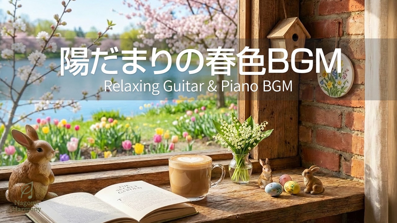 【癒しBGM】陽だまりの春色BGM｜やさしい光と静かな始まり｜Relaxing Guitar & Piano BGM