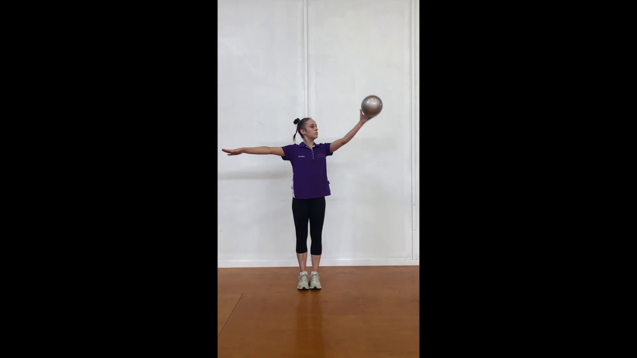 Beginner Rhythmic Gymnastics Ball Handling Technique