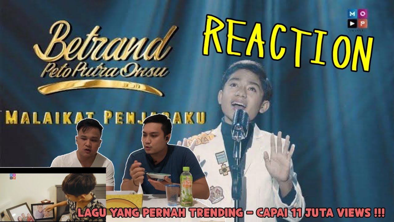 REACTION MUSIC VIDEO BETRAND PETO PUTRA ONSU - MALAIKAT PENJAGAKU (Official Music Video)