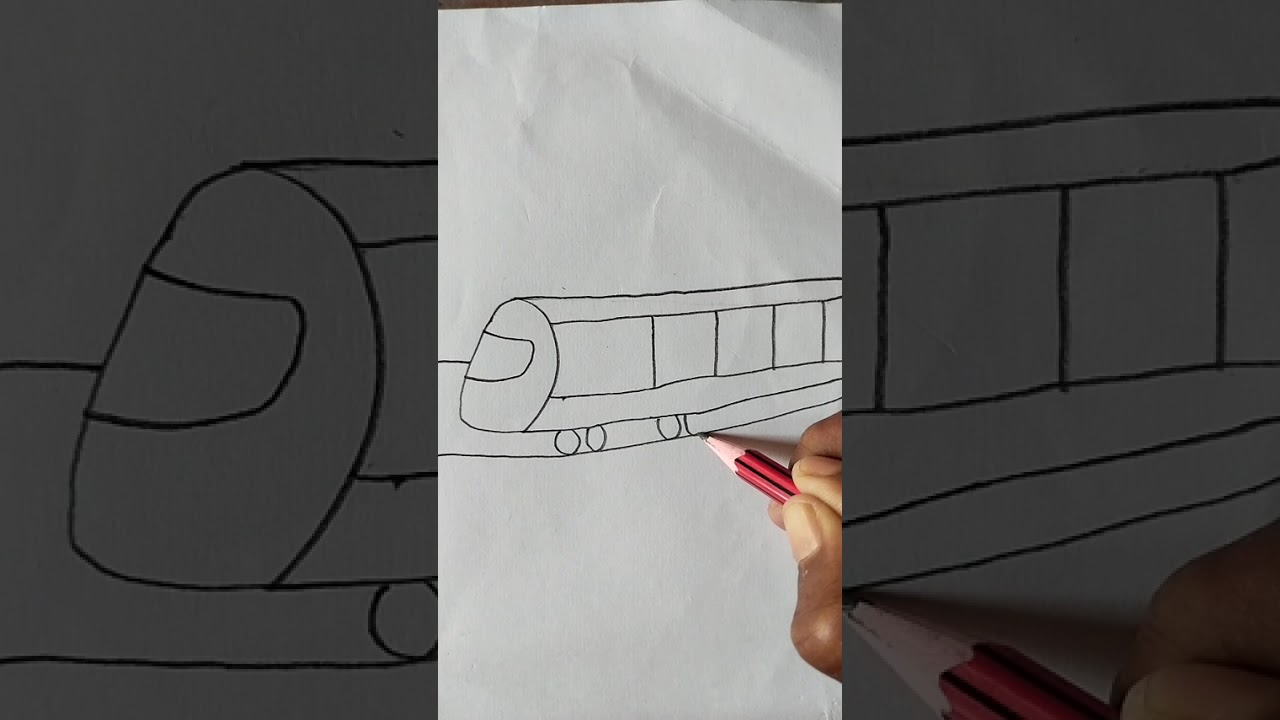 How To Draw a Train 🚂 With Number 2 ll Easy Drawing ll#easydrawing#artsoom#youtubevideos #viral#draw