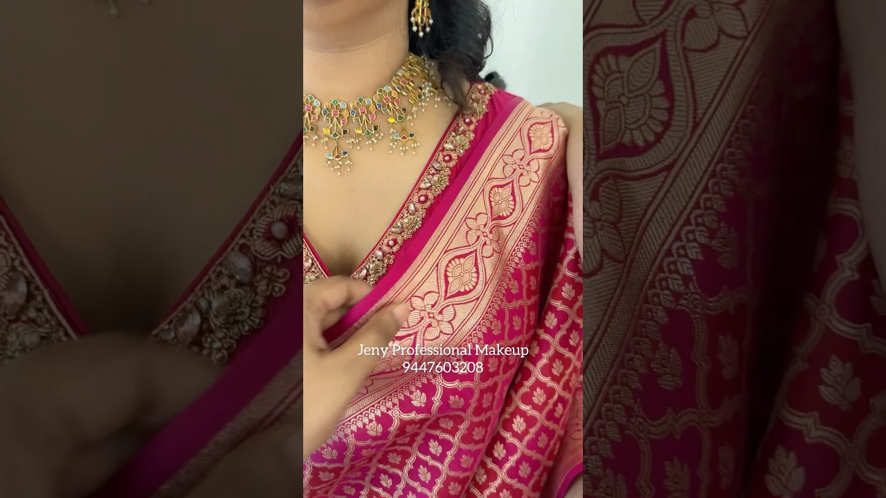 Have u seen this combination of gold, silksaree and design? #youtubeshorts #shortsvideo #shortvideo