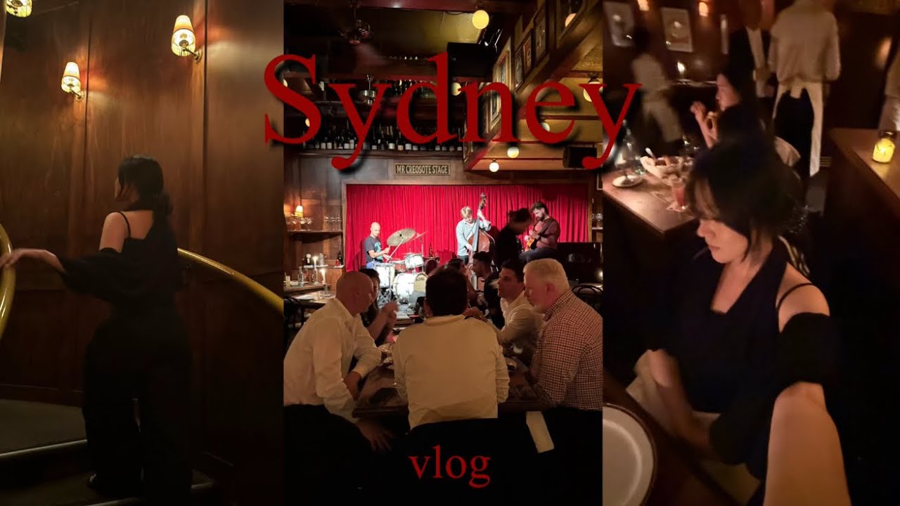 🍷시드니 재즈바 휴버트 | 시드니 여행 vlog | 또 갈래 시드니… | Sydney vlog 🇦🇺