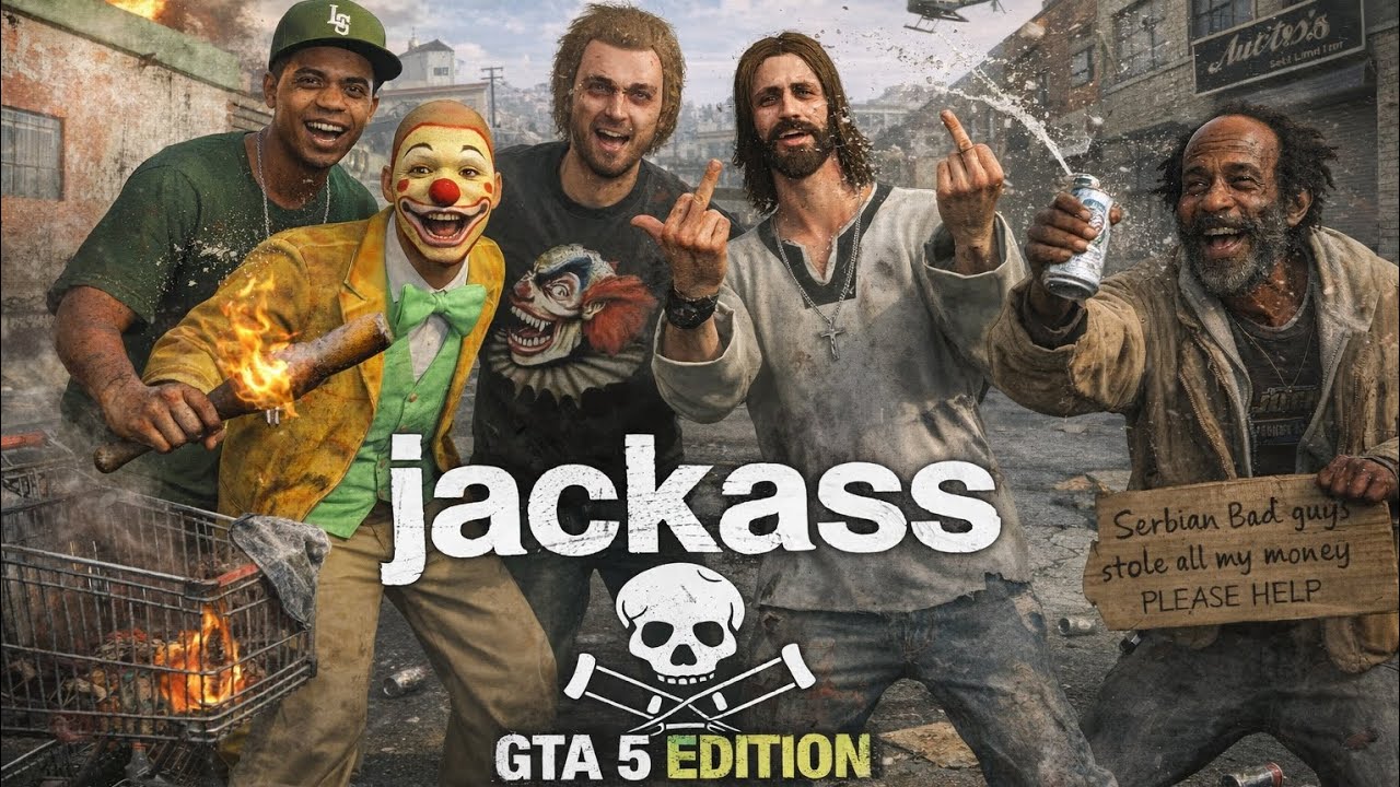 JACKASS IN GTA 5!! 