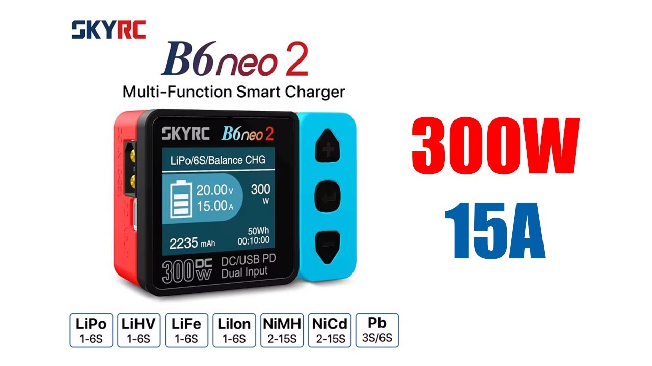 300W SKYRC B6neo 2 ЛУЧШАЯ 6S ЗАРЯДКА 2025?! Обзор, тест, обновление ПО | Синий Эльф