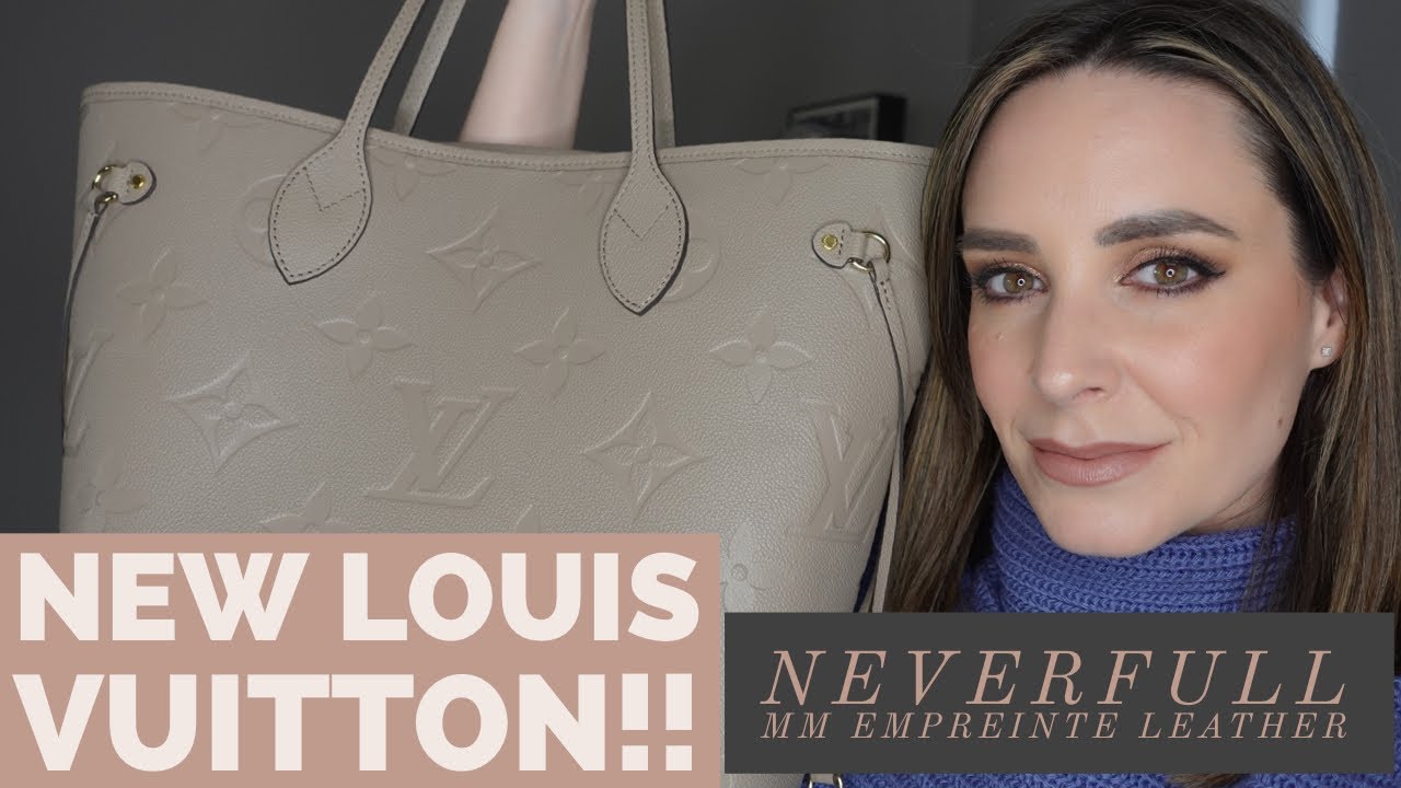 UNBOXING New Louis Vuitton Neverfull MM Monogram Empreinte Leather Bag | Wizzywoohoo
