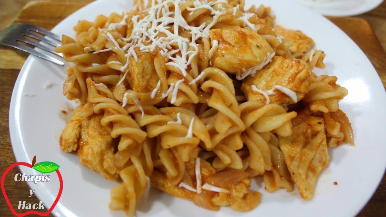 Pasta Fusilli con Pollo | Receta Deluxe | Chapis y Hack