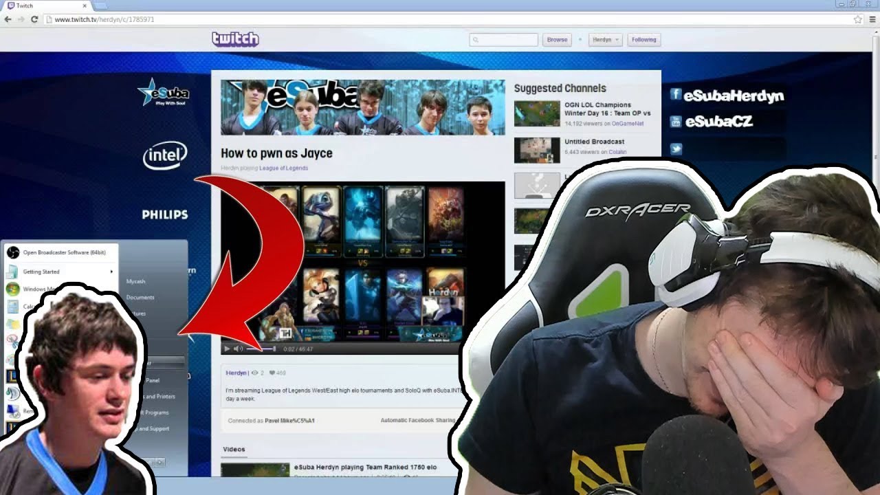 HERDYN REAGUJE NA SVŮJ STARÝ TUTORIAL, JAK SE ZBAVIT LAGŮ NA TWITCHI !!! [REUPLOAD]