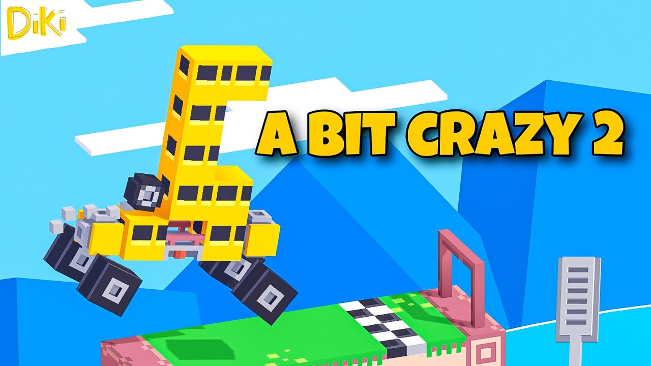 Fancade a Bit Crazy 2 - to the finish in a flying vehicle