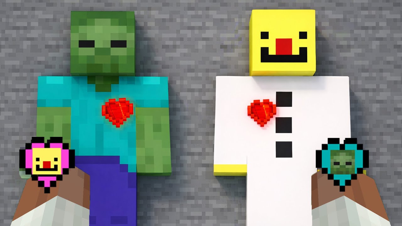 Minecraft, I swapped the HEARTS of the MOBS || Minecraft Mods || Minecraft gameplay