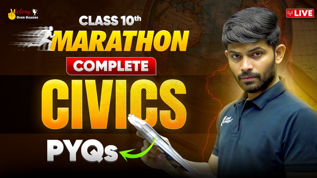 Live Marathon Complete Civics | Complete Revision Class 10 SST | CBSE Session 2025 | Digraj sir