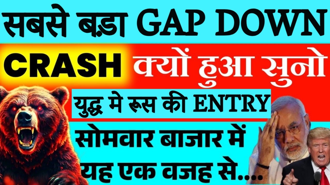 Sudden announcement and crash! And then recovery 🔴 | Monday Market Prediction| Nifty Prediction| ...