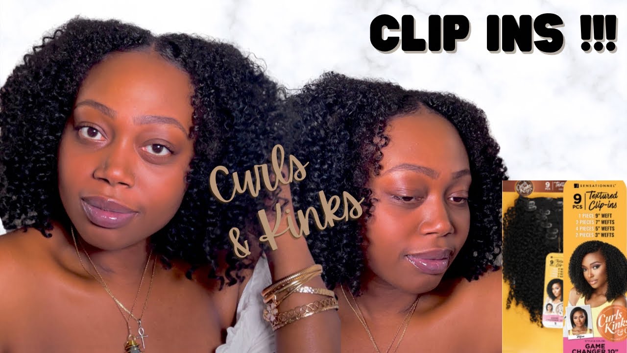 SENSATIONNEL CURLS & KINKS CLIP INS😍| Beauty Supply Find!!!| 20 Minute Style #sensationnel #natural