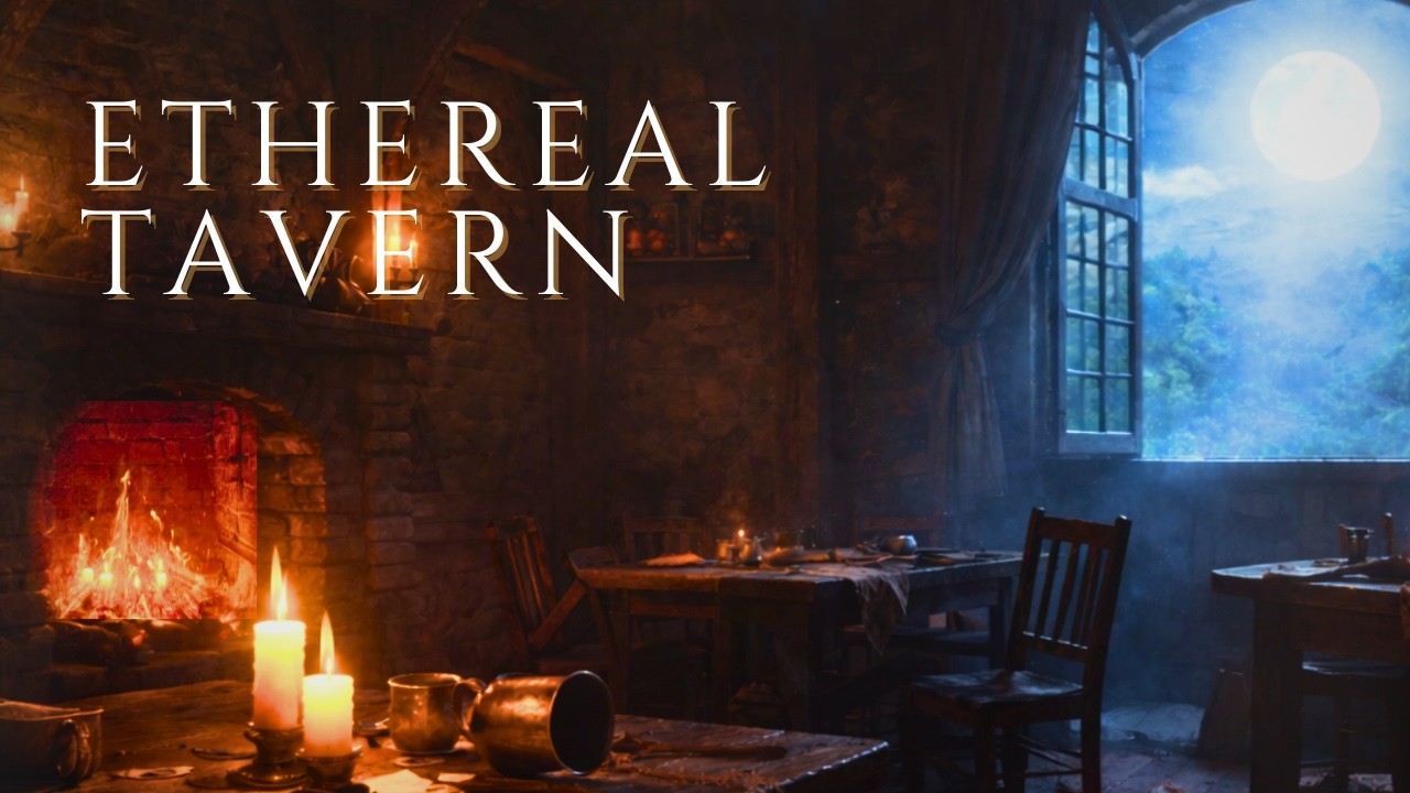 Ethereal Balladeer Tavern | Ambient Lute Melodies and Celestial Soundscape