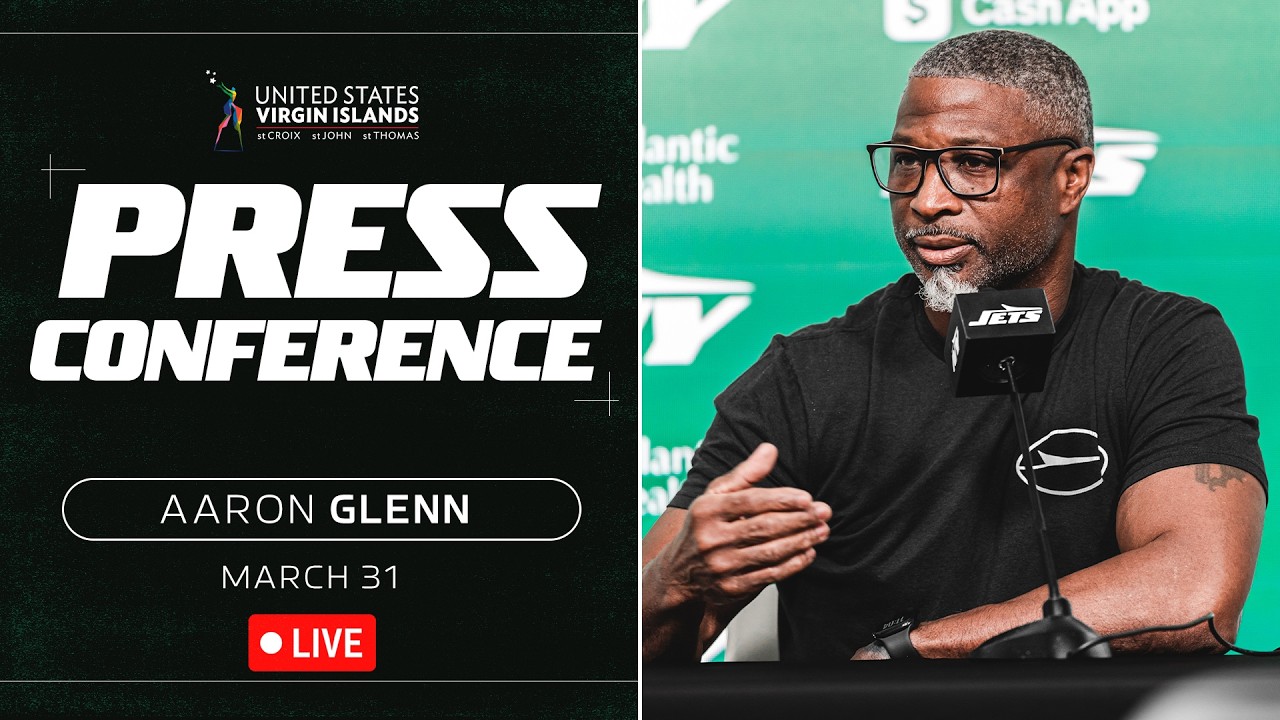 Aaron Glenn NFL League Meeting Press Conference (3/31) | New York Jets