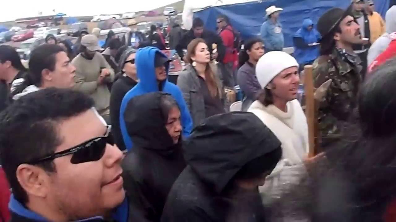 U.U.W.S. at Camp in Standing Rock SD. Singing the Victory Song! (Sitting Bull Song)