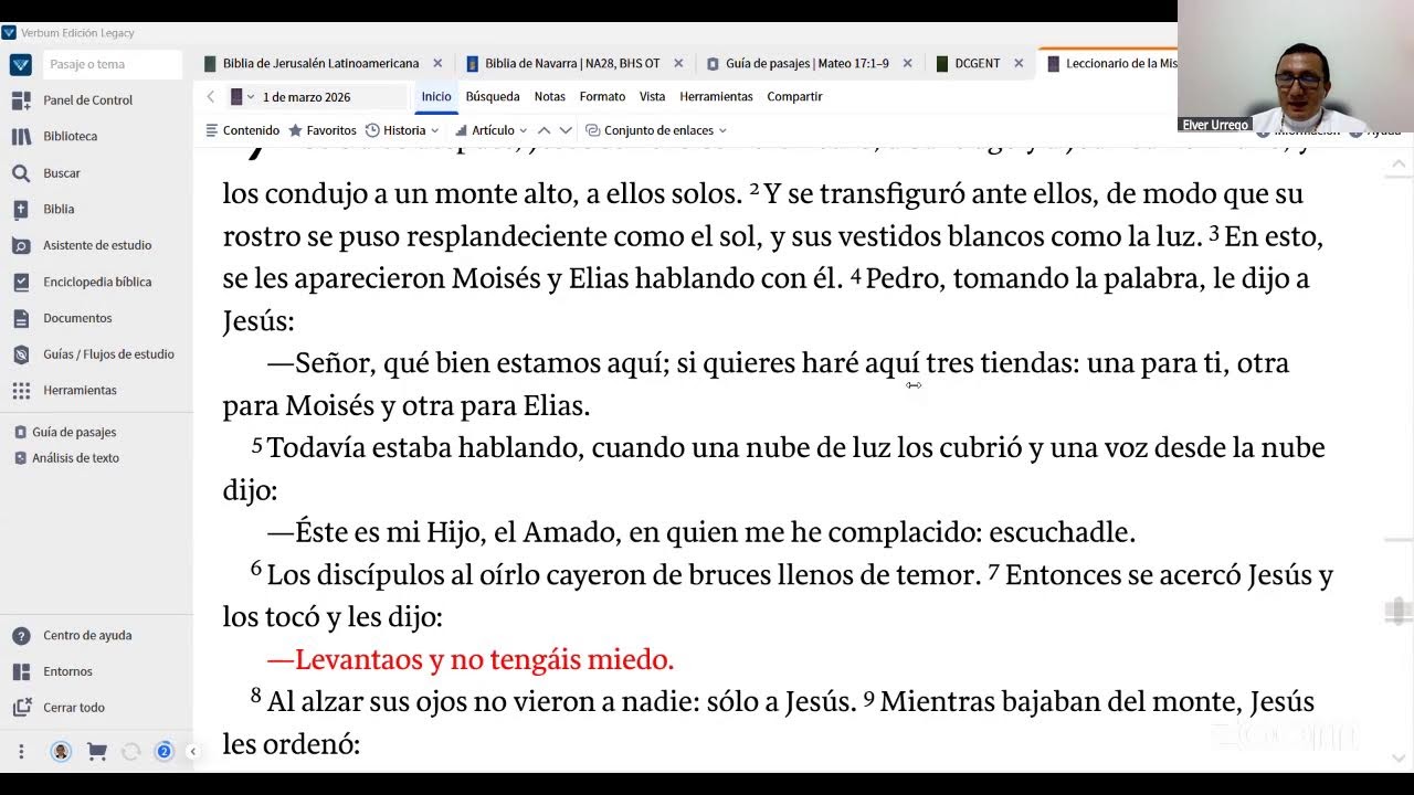 LECTIO DIVINA DEL DOMINGO 1 DE MARZO DE 2026