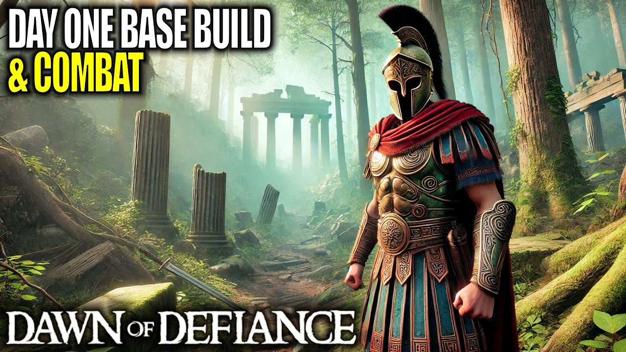 Day 1 of This Awesome New Greek Inspired Survival Game | Dawn of Defiance Gameplay | Part 1