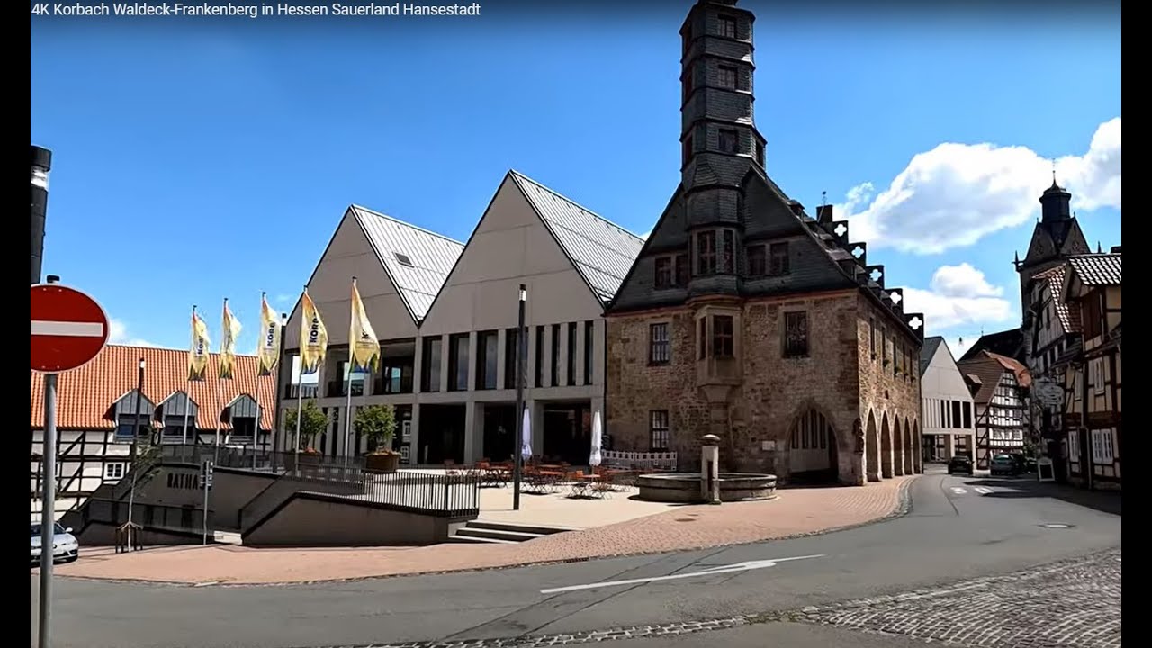 4K Korbach Waldeck-Frankenberg in Hessen Sauerland Hansestadt