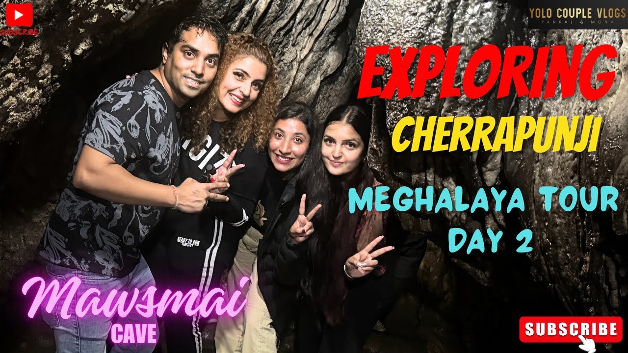 Exploring MEGHALAYA's Hidden Gem Mawsmai Cave Like Never Before | Meghalaya Tour Day 2 | Yolo Couple