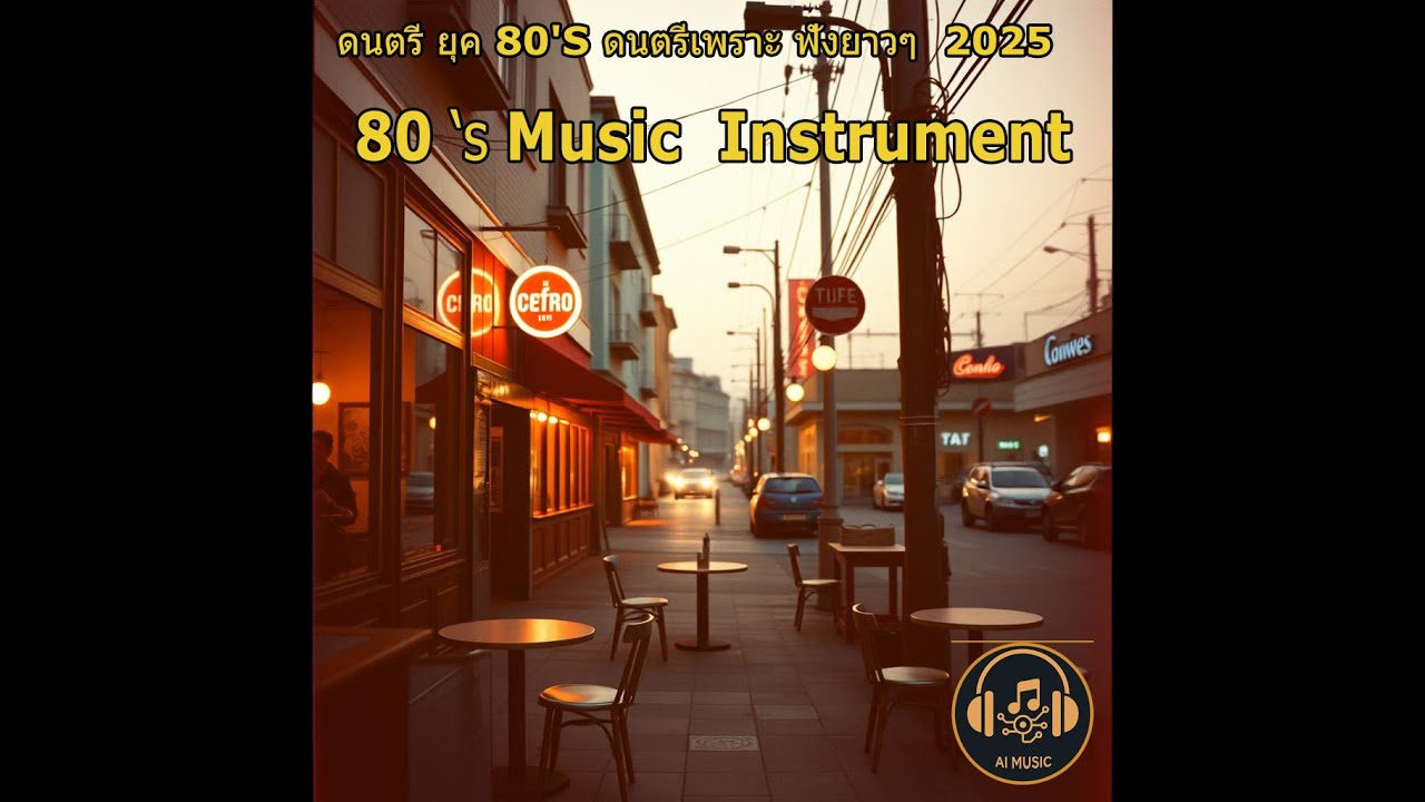 ดนตรี ยุค 80'S ดนตรีเพราะ ฟังยาวๆ  2025   ไม่มีโฆษณา