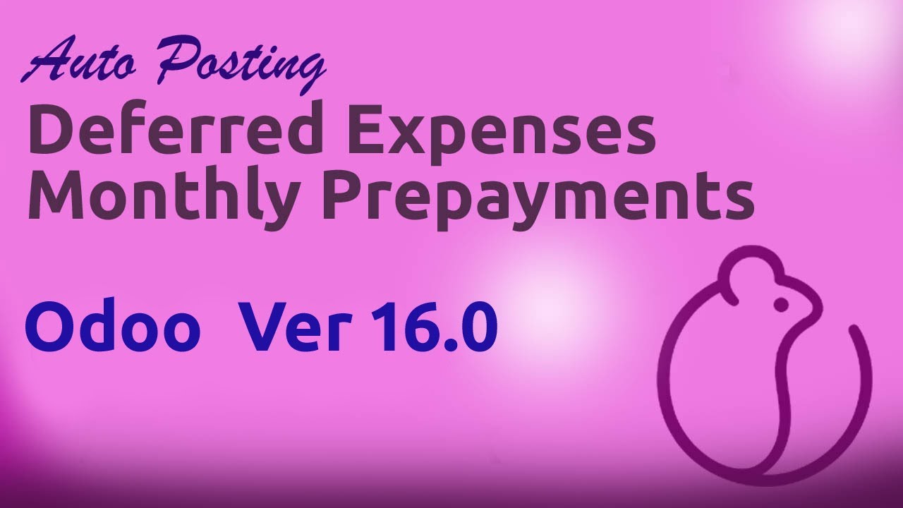 Automating recurring expenses, deferred and prepaid expenses in Odoo Ver 16