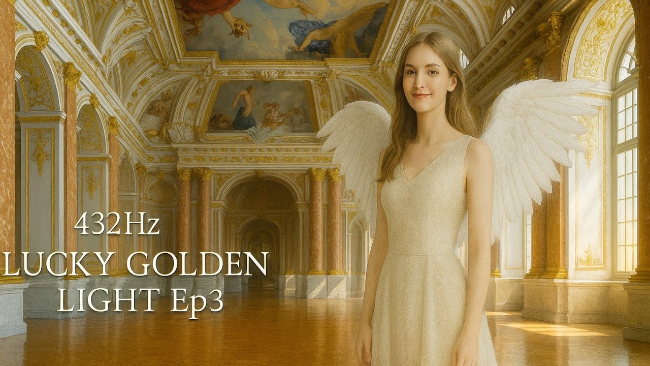 432Hz Lucky Golden Light Ep3 (1Hr) ✨ Angelic Healing & Divine Energy