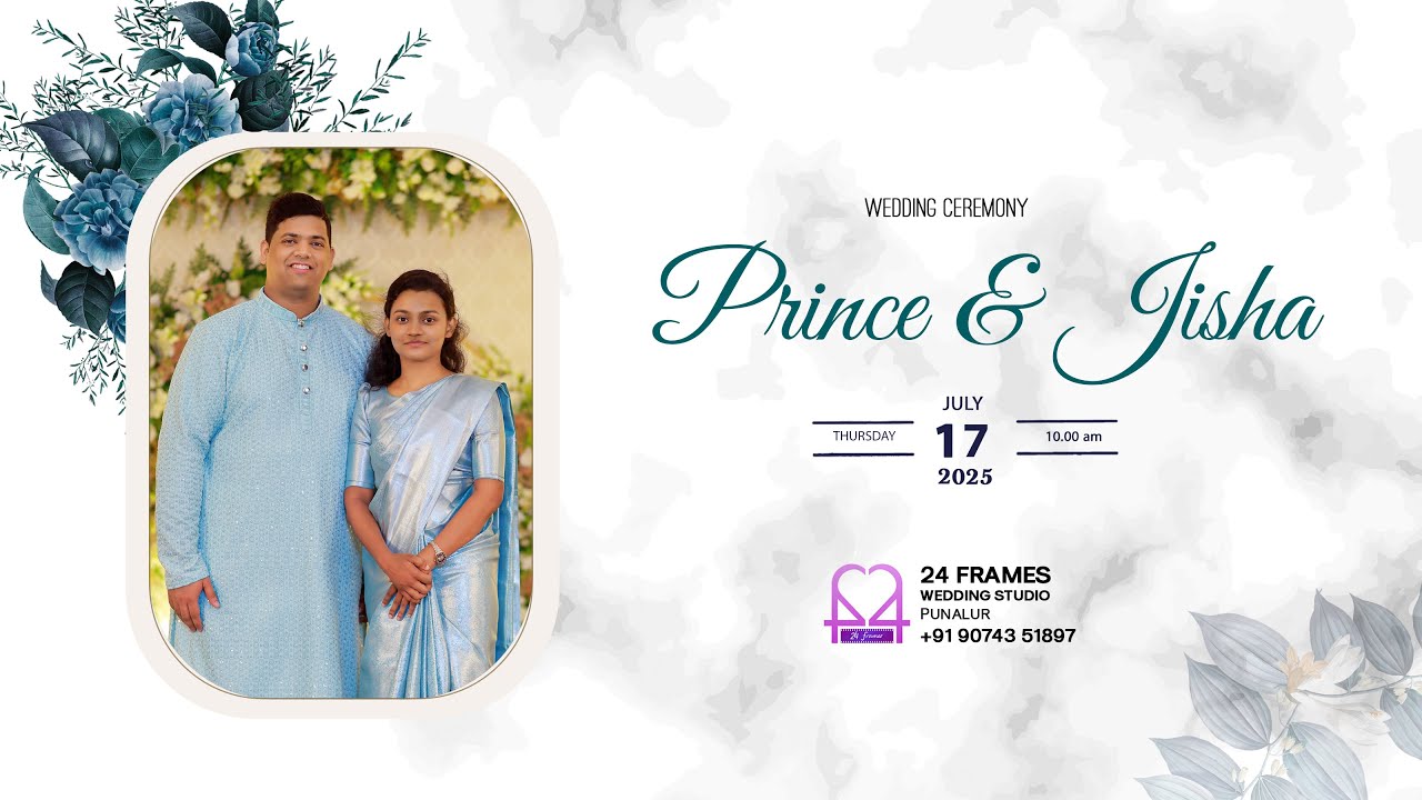 WEDDING CEREMONY || PRINCE & JISHA || 17.07.2025 10.00 AM ||