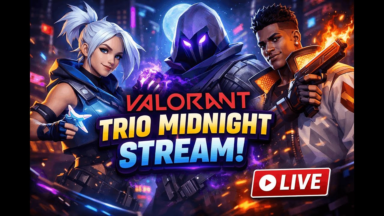 VALORANT Trio at Midnight 🌙 | Bad Decisions Incoming