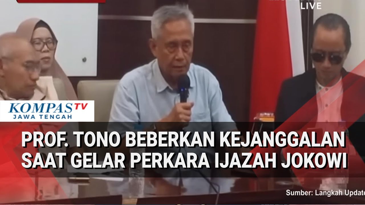 Prof. Tono Beberkan Kejanggalan Saat Gelar Perkara Ijazah Jokowi