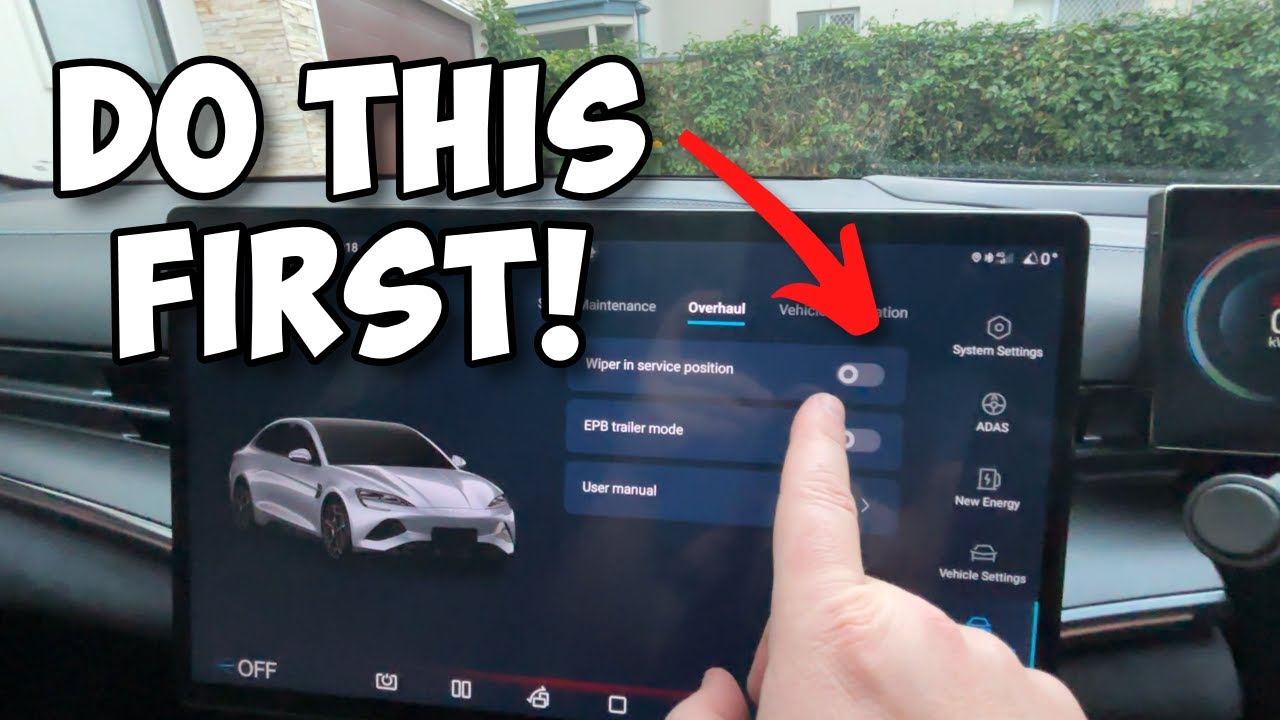 Do THIS Before Washing Your BYD Seal! | How To Set Wipers To Service Mode