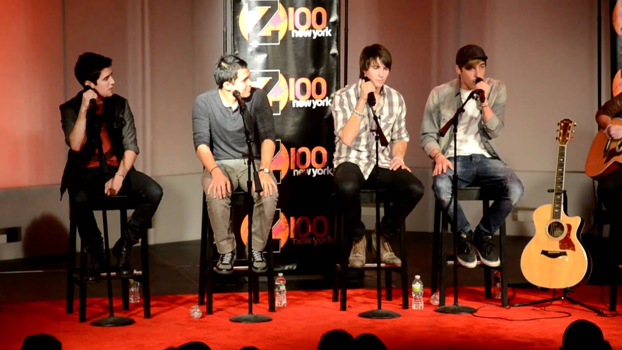 Big Time Rush performing their hit Boyfriend at Z100