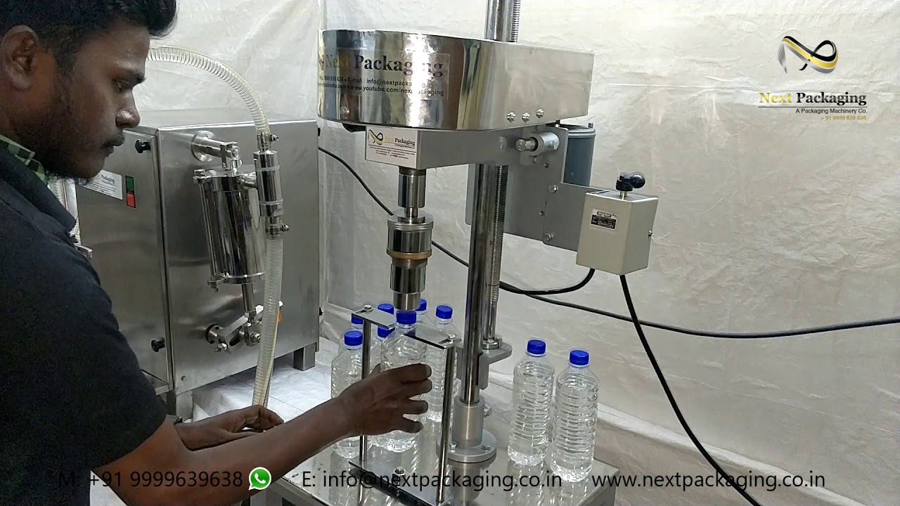 Water Bottle Cap Sealing Machine | Screw Capping Machine