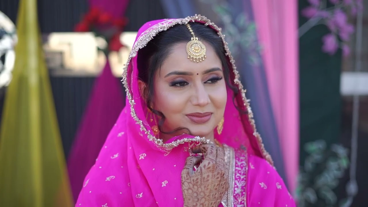 Dhanpreet Kaur Weds Narinder Singh Gill=Param Studio Mandian,9878243054
