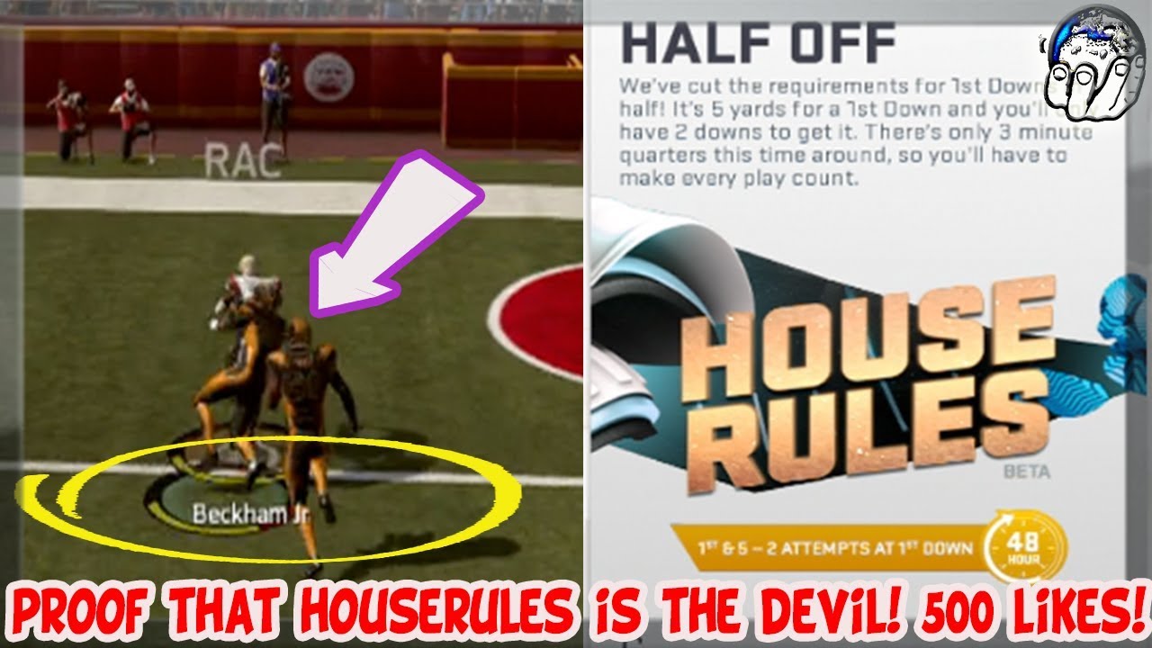 Video Proof That HouseRules Is The Devil! (MAX RAGE) 500 likes (RAGE SELL)| Madden 19 Ultimate Team